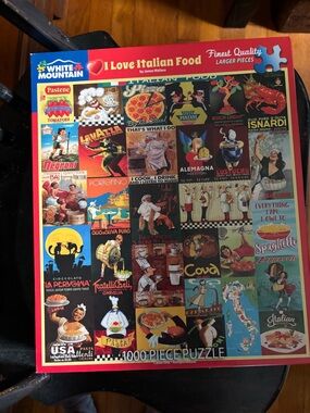 White Mountain Puzzles - I Love Italian Food 1000-Piece Puzzle